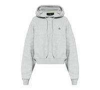 Vivienne Westwood - SweaT-shirt avec écusson logo - Femme - Sweatshirts et sweats à capuche - Gris - Taille: 40 FR