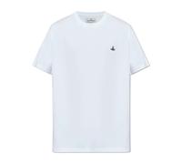 Vivienne Westwood, Homme, Tops, Blanc, Taille: S T-shirt avec logo
