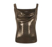 Vivienne Westwood - Top drapé métallisé - Femme - Tops - Brun - Taille: 40 FR
