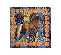 Vivienne Westwood, unisex, Accessoires, Multicolore, Taille: ONE Size Horse Square 90X90