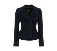 Vivienne Westwood - Veste d'inspiration "drunken" sur mesure - Femme - Vestes - Bleu - Taille: 40 FR