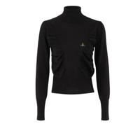 Vivienne Westwood - Pull col roulé Pamela - Femme - Pulls - Noir - Taille: 38 FR