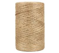 Vivifying Ficelle de jute de 2 mm pour plantes grimpantes, tomates, artisanat, emballage cadeau et décoration (marron)