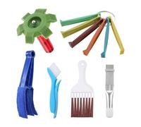VIVIIHOO 6 pièces kit de nettoyage sèche - brosse pour nettoyer le filtre sèche, peigne radiateur, brosse de nettoyage, ailettes, nettoyage filtre sécheuse, facile à utiliser