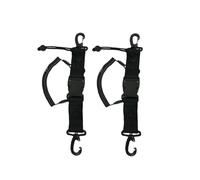 VIVIIHOO Accessoires de plongée - Lot de 2 câbles spiralés rétracteurs de plongée avec mousqueton et fermeture rapide pour caméra sous-marine et plongée en apnée