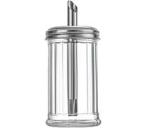 VIVIIHOO Bouteille de Sucre en Verre Canule de Sucre 330ml Maison, Restaurant et Bar à café, Couvercle en Acier Inoxydable, Parfait pour Le thé, Le café et la torréfaction