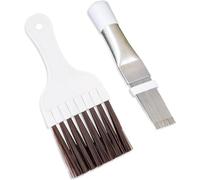 VIVIIHOO Lot de 2 brosses de nettoyage pour sèche-cheveux, brosse pour filtre sèche, brosse à ailettes condensateur et peigne redresseur, outil multifonction pour nettoyage