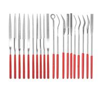VIVIIHOO Lot de 20 mini limes à aiguilles diamantées avec poignée en caoutchouc pour bois, métal, verre et céramique - Avec sac en plastique refermable