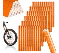 VIVIIHOO Réflecteurs à Rayons vélo-Lot de 72 réflecteurs pour Une visibilité à 360° Facile à Assembler Imperméable à l’Eau 6 Couleurs pour Toutes Les Roues à Rayons courantes (Orange)