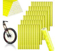 VIVIIHOO Réflecteurs à Rayons vélo-Lot de 72 réflecteurs pour Une visibilité à 360° Facile à Assembler Imperméable à l’Eau 6 Couleurs pour Toutes Les Roues à Rayons courantes (Yellow)