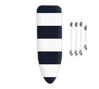 ViviJane Housse de Table à Repasser 130 x 50 cm, Coussin Confort 3mm, Repassage Rapide Housse de Planche à Repasser Durable,100% Coton, avec Cordon élastique et 4 Clips, M