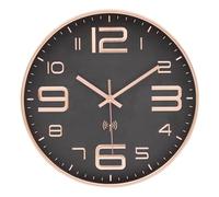 VIVILINEN Horloge Murale Radio Pilotée Silencieuse 30cm sans tic-tac Pendule Murale à Grands Chiffres pour Chambre Cuisine Salon Changement d'heure Automatique avec Mecanisme Radio