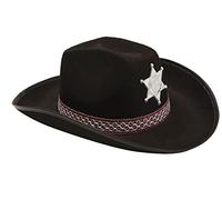 Viving Costumes Chapeau de Cowboy pour Adulte Noir 58 cm