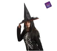 Viving Costumes Viving Costumes 203577 - COMMUTATEUR KVM - 203577 décoré Chapeau de sorcière Taille Unique (58 cm)