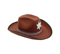 Viving Costumes Viving Costumes201603 Cowboy Marron Chapeau pour Adultes (58 cm, Taille Unique)