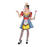 viving Déguisement Reine de Cœurs Bandeau avec Couronne, Robe et Bas Taille L (1)