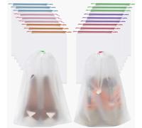 vivinin Lot de 18 sacs à chaussures de voyage, 30 x 40 cm, sacs de voyage pour chaussures, sacs de rangement pour hommes et femmes