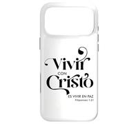 Vivir Con Cristo ES Vivir en paz Coque pour iPhone 17 Pro Max
