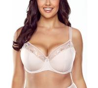 Vivisence 1020 soutien-gorge à armatures pour femmes, semi-fixe, bonnets pleins, forte poitrine, beige, 90B