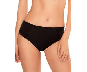 VIVISENCE 3002 Bas De Bikini Souple Unicolore Taille Haute Pièce du Set (Tops Convenants Disponibles)- Fabriqué en UE, Noir,46