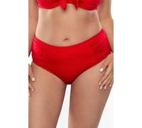 Vivisence 3002 maillot de bain taille haute sans motif pour femme, partie eu, rouge, 38