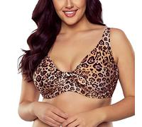 VIVISENCE 3203 Top De Bikini À Rayures Top Qualité Style Classique, Panthère,105D