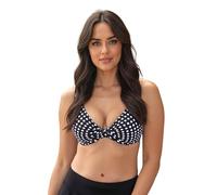 VIVISENCE 3203 Top De Bikini À Rayures Top Qualité Style Classique, Pois,105D