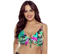 VIVISENCE 3203 Top De Bikini À Rayures Top Qualité Style Classique, Tropical,95D
