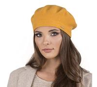 VIVISENCE Béret Femme Automne Hiver Élégant Et Chaud pour Femme Style Classique en Laine avec Ajustement Parfait Accessoire Confortable Et Idéal comme Cadeau Taille Unique 7005, Miel,Taille Unique