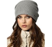 Vivisence Bonnet femme Bonnet d'hiver Bonnet en laine chaude Bonnet classique automne-hiver Douillet et parfaitement ajusté Trois plis au dos Doublure intérieure Extra Confort Modèle, frais