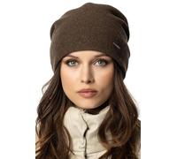 VIVISENCE Bonnet pour Femme L'automne Et l'hiver Classique Ajusté en Laine avec Trois Plis À L'arrière pour Un Ajustement Parfait Plaque Doublure Isolante Intérieure pour 7085, Marrion,Taille Unique