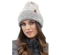 VIVISENCE Bonnet pour Femme L'automne Et l'hiver en Laine Chaud Parfaitement Ajusté 7098, Gris