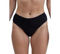 VIVISENCE Culotte Brésilienne pour Femme Slip Bresilien Viscose Confortable 4020, Noir,40