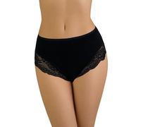 Vivisence culotte femme avec ceinture en dentelle sous-vêtements en dentelle caoutchouc classic 4008, noir, 4xl