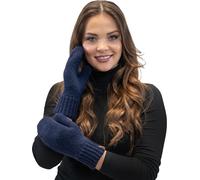Vivisence Dame Gants à deux doigts Hiver Chaud Gants d'hiver Accecoires 7015R, Bleu marine,Taille unique