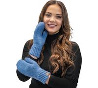 Vivisence Dame Gants à deux doigts Hiver Chaud Gants d'hiver Accecoires 7015R, Jeans,Taille unique