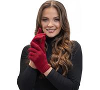 Vivisence Dámske rukavice Winter Warm Rukavice Accecoires 7014R, Wine Red,One Size