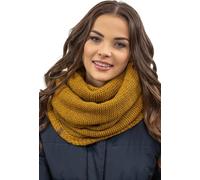 Vivisence écharpe d'hiver pour femme sur une boucle couvre-cou chaud et confortable pour l'hiver et l'automne écharpe épaisse chaude, écharpe d'hiver classique pour femme, fabriquée dans l'UE, jaune f