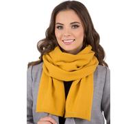 Vivisence écharpe d'hiver pour femmes, couvre-cou chaud et douillet pour l'hiver et l'automne, écharpe chaude et épaisse, écharpe d'hiver classique pour femmes, fabriquée en UE, miel, taille unique
