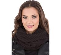 Vivisence écharpe d'hiver pour femmes, écharpe chaude et douillette pour l'hiver et l'automne, écharpe d'hiver classique pour femmes, fabriquée dans l'UE, noire, taille unique
