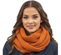 Vivisence écharpe d'hiver pour femmes, écharpe chaude et douillette pour l'hiver et l'automne, écharpe d'hiver classique pour femmes, fabriquée dans l'UE, orange, taille unique