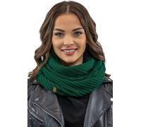 Vivisence écharpe d'hiver pour femmes, écharpe chaude et douillette pour l'hiver et l'automne, écharpe d'hiver classique pour femmes, fabriquée dans l'UE, verte, taille unique