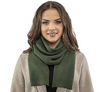VIVISENCE Écharpe Pour Femme L'automne Et L'hiver Élégante Et Chaude En Laine Mélangée Froid Grande Taille Confortable Mode Et Style Protection Contre Le Froidt 7104, Vert,Taille Unique