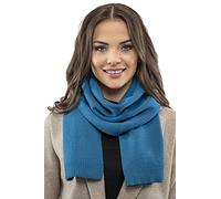 VIVISENCE Écharpe Pour Femme L'automne Et L'hiver Élégante Et Chaude En Laine Mélangée Froid Grande Taille Confortable Mode Et Style Protection Contre Le Froidt 7104, Turquoise,Taille Unique