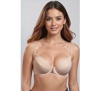 Vivisence Eve 1012 Soutien-gorge push-up Lady transparent sans dos et sans motif amovible EU, beige,65D