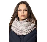 VIVISENCE Femme Echarpe Cache Cou Pour L'automne Et L'hiver Chaud Elegant Confortable Tricot Doux Taille Universelle Modele Polyvalent Ideal Pour Activites Quotidiennes, Blanc Mélange,Taille Unique