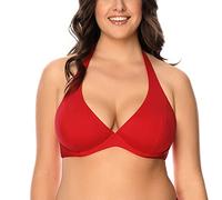 VIVISENCE Femme Top De Bikini Haut De Maillot De Bain 3215, Rouge,105D