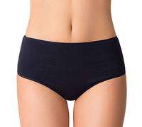 VIVISENCE Femmes Slip Souple Taille Haute 4001, Bleu Marine,40
