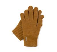 VIVISENCE Gants Pour Femme L'automne Et L'hiver Élégants À Cinq Doigts En Laine Et Acrylique Avec Large Bord Côtés Parfait Pour Offrant Chaleur Confort Et Élégance Avec 7204, Miel,Taille Unique