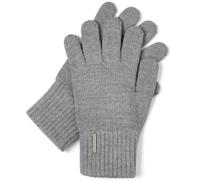 VIVISENCE Gants Pour Femme L'automne Et L'hiver Élégants À Cinq Doigts En Laine Et Acrylique Avec Large Bord Côtés Parfait Pour Offrant Chaleur Confort Et Élégance Avec 7204, Gris Clair,Taille Unique